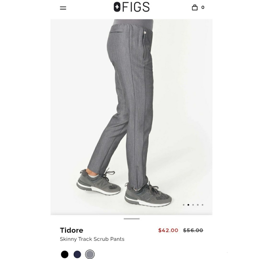 Figs scrub pants in graphite grey